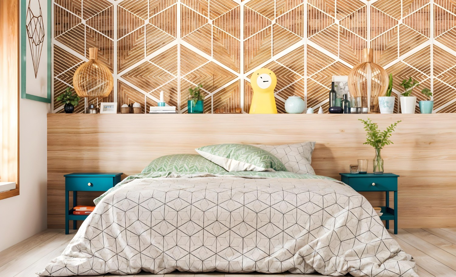 posciel we wzory geometryczne